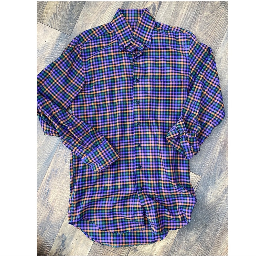 Paul Stuart checker dress shirt